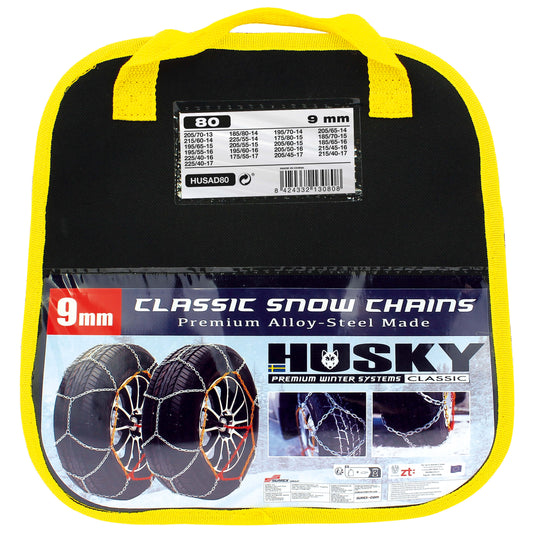 Correntes de Neve Pneus Auto HUSKY Diâmetro 17" 9mm KN80 2 UND