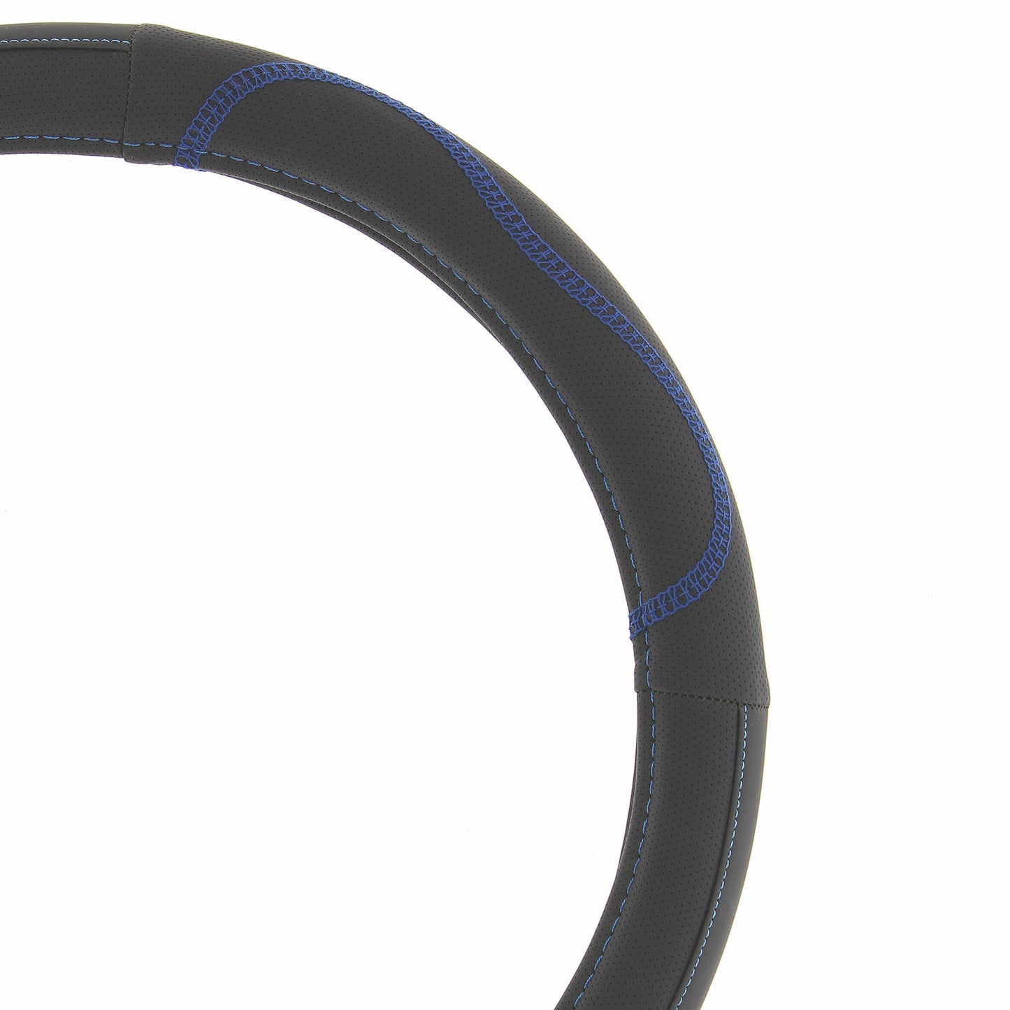 Capas de Volante AUTO " CAR+" Negra/ Azul Tamanho M 37-39 cm