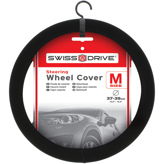 Capas de Volante AUTO " CAR+" SILK cor Preta Tamanho M 37-39 cm