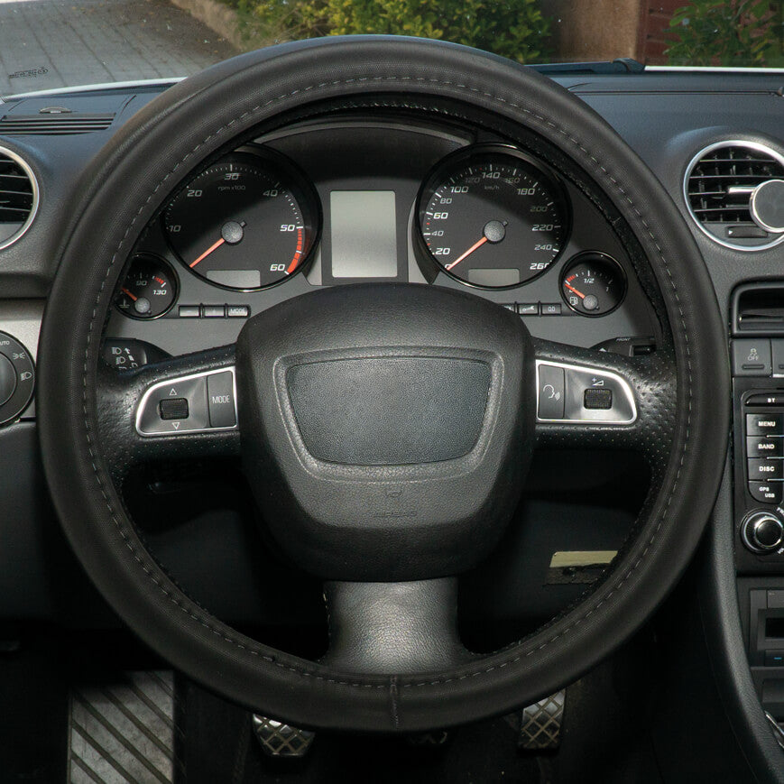 Capas de Volante AUTO " CAR+" SILK cor Preta Tamanho M 37-39 cm