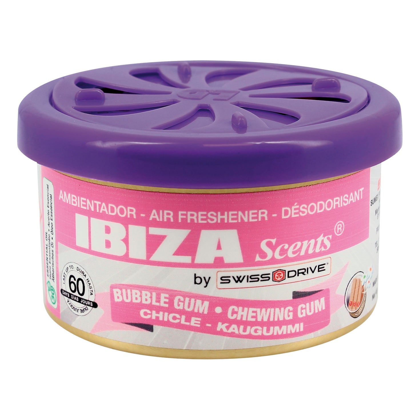 Ambientador " Ibiza Scents " em Lata Chiclete 38 gr