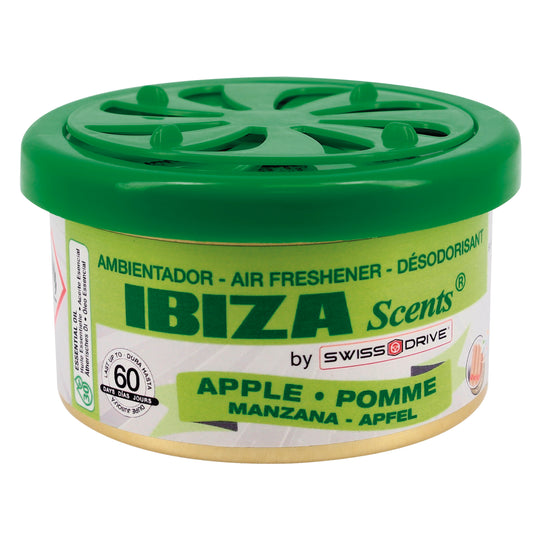 Ambientador " Ibiza Scents " em Lata Maça 38 gr