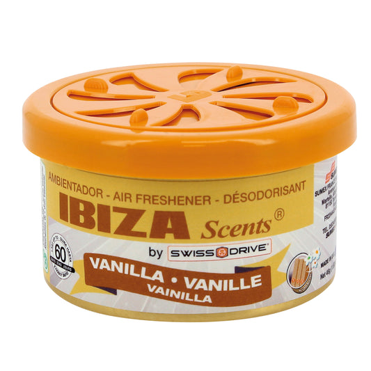 Ambientador " Ibiza Scents " em Lata Baulinha 38 gr
