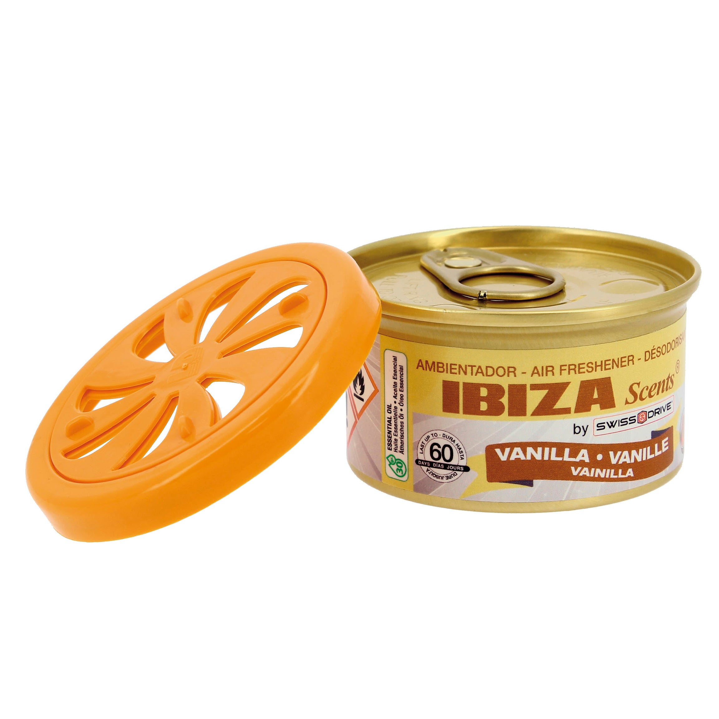 Ambientador " Ibiza Scents " em Lata Baulinha 38 gr