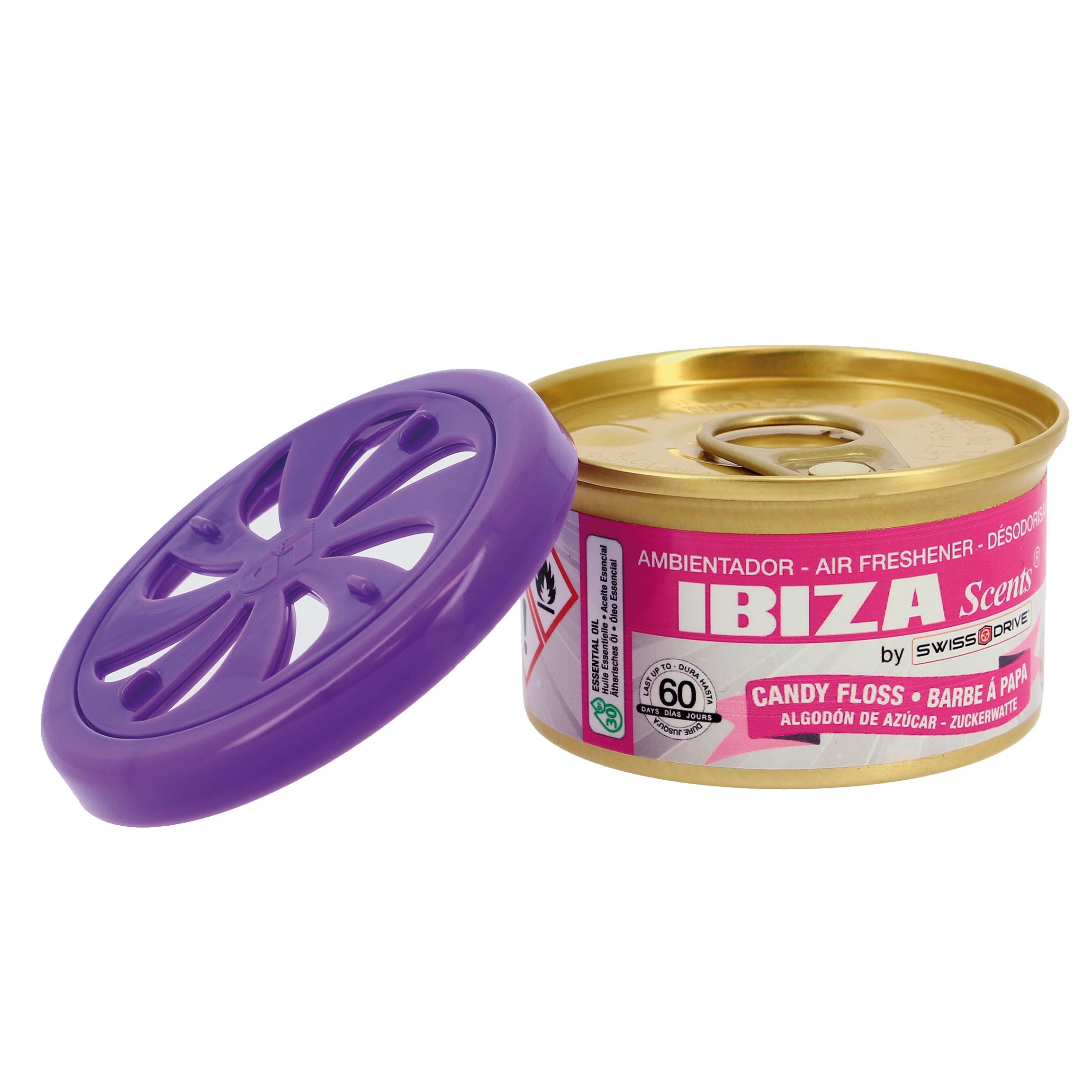 Ambientador " Ibiza Scents " em Lata Candy Floss 38 gr