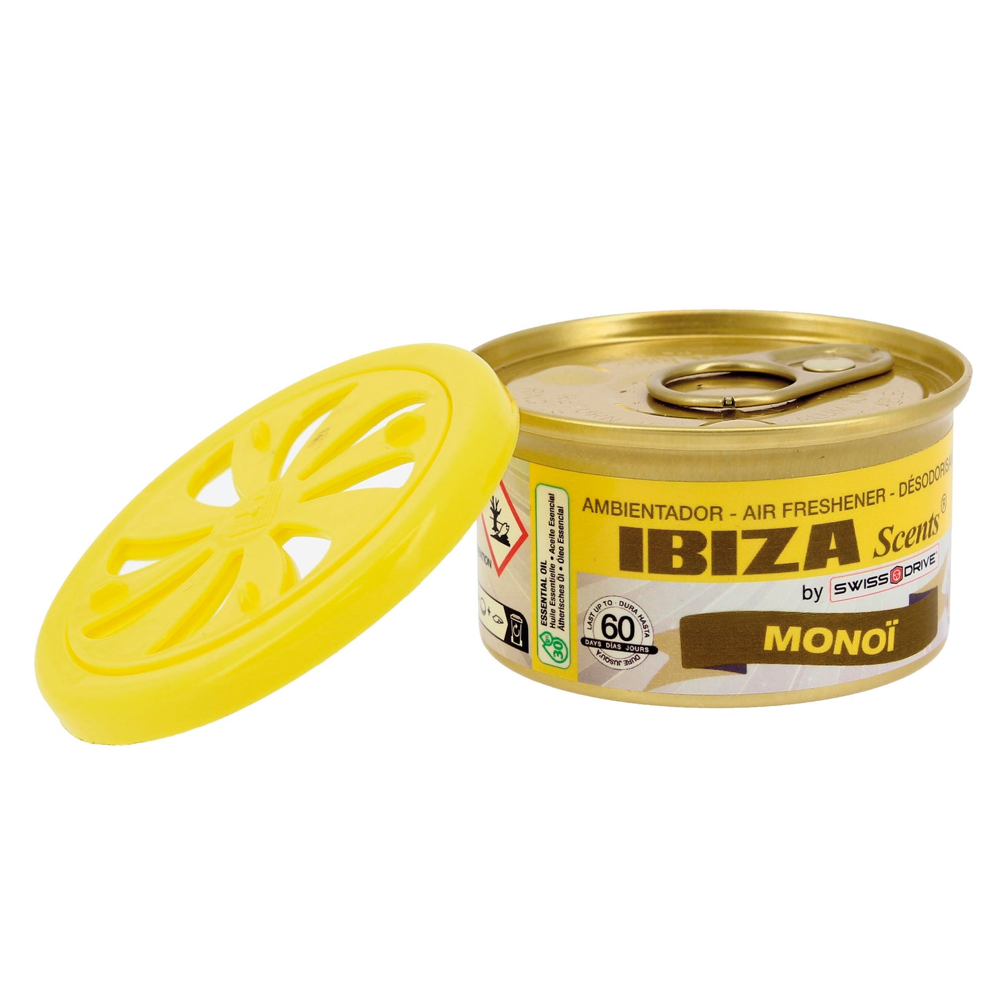 Ambientador " Ibiza Scents " em Lata Flor Tropical Mondi 38 gr