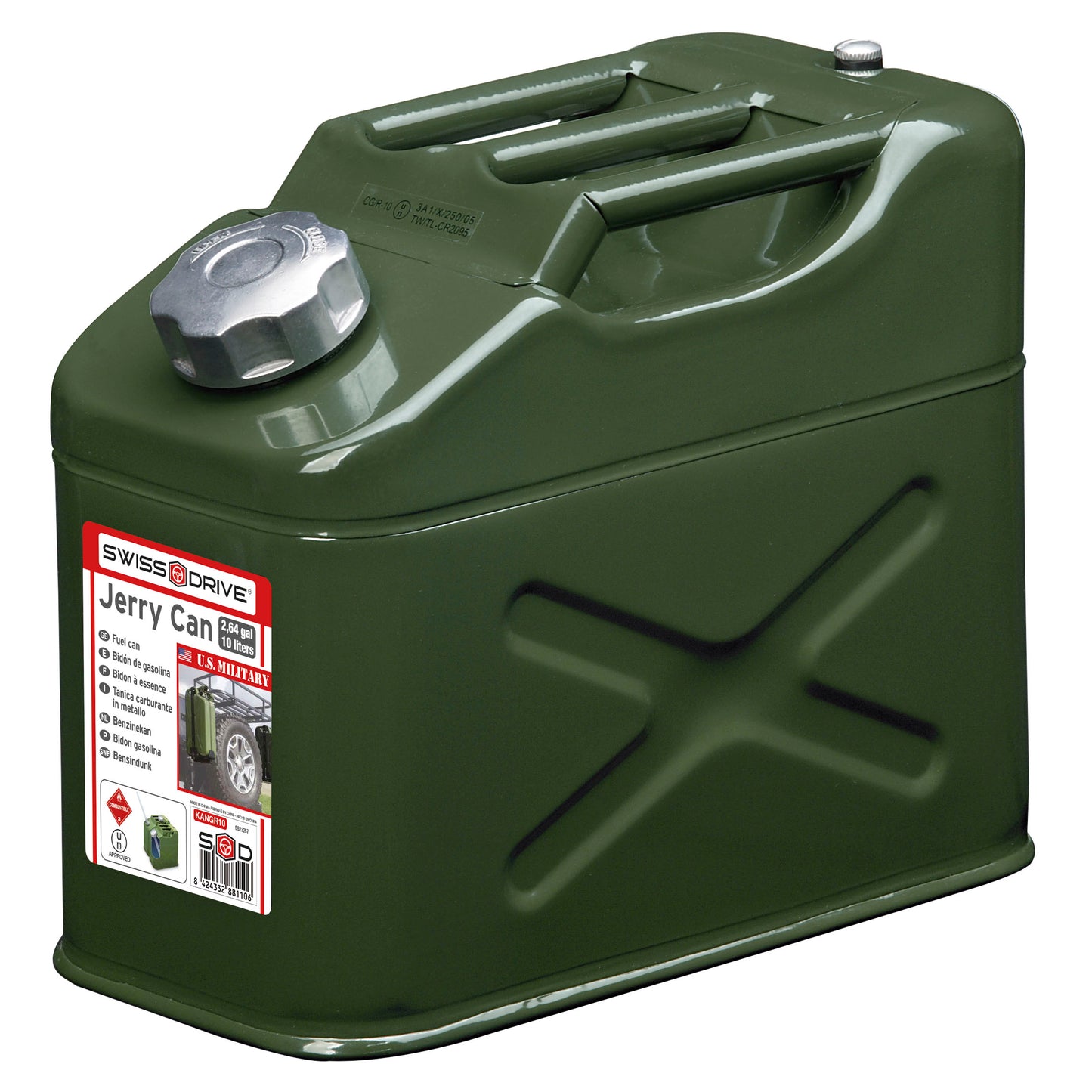 Bidon Combustível U.S.A Military Style 10L SWISS DRIVE
