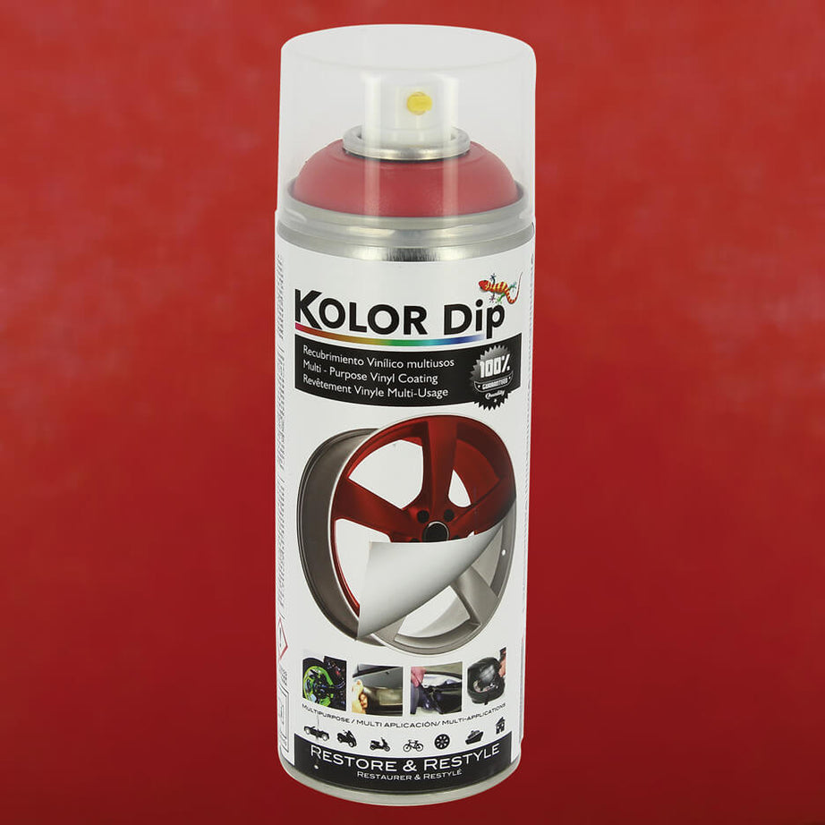 Spray Pintura " KOLOR DIP " 400ml  METALLIC RED