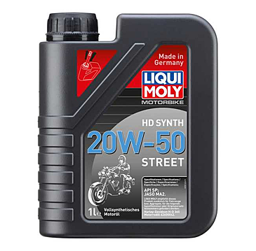 LIQUI MOLY Motorbike HD Synth 20W-50 Street 1L