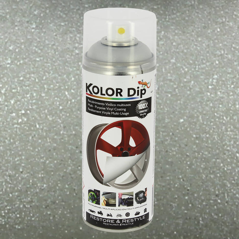 Spray " KOLOR DIP " 400ml PEARL METALLIC ALUMINIUM