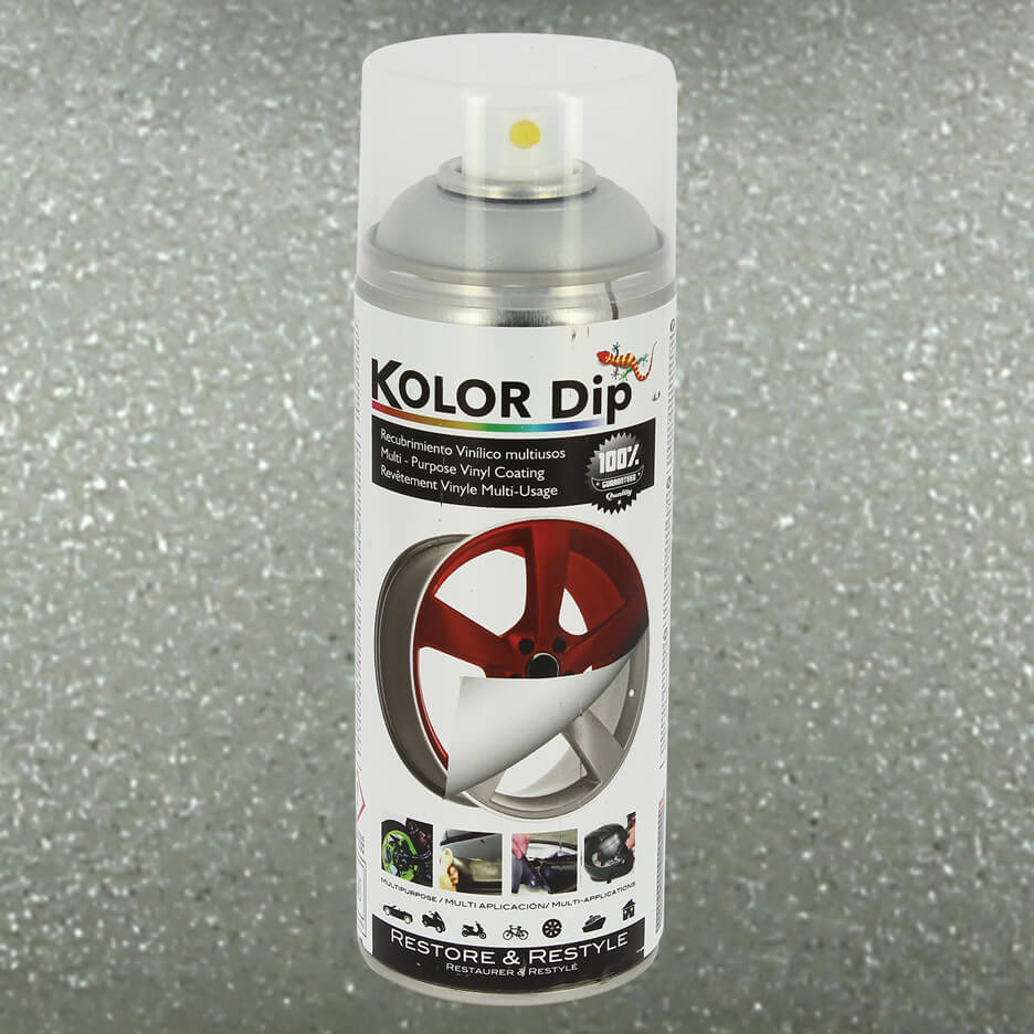 Spray " KOLOR DIP " 400ml PEARL METALLIC ALUMINIUM