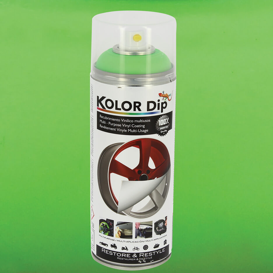 Spray " KOLOR DIP " 400ml  FLOUR GREEN