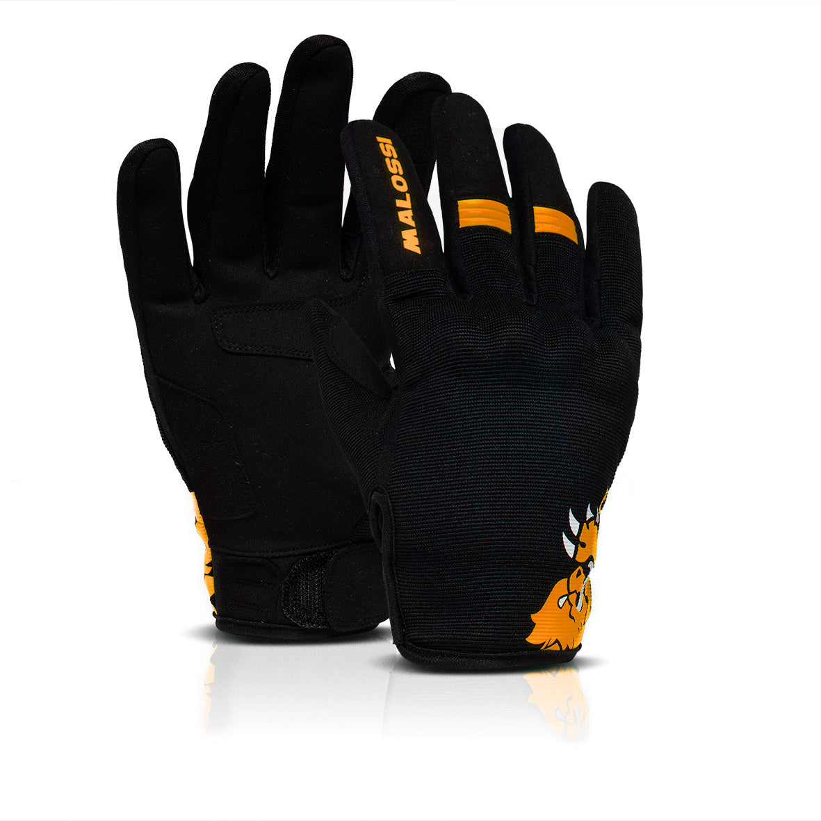 Luvas de meia temporada M-Gloves Malossi - laranja
