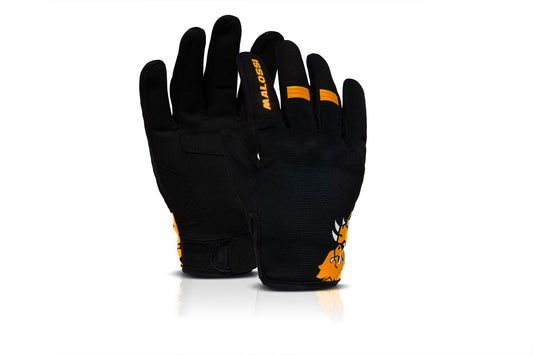 Luvas de meia temporada M-Gloves Malossi - laranja