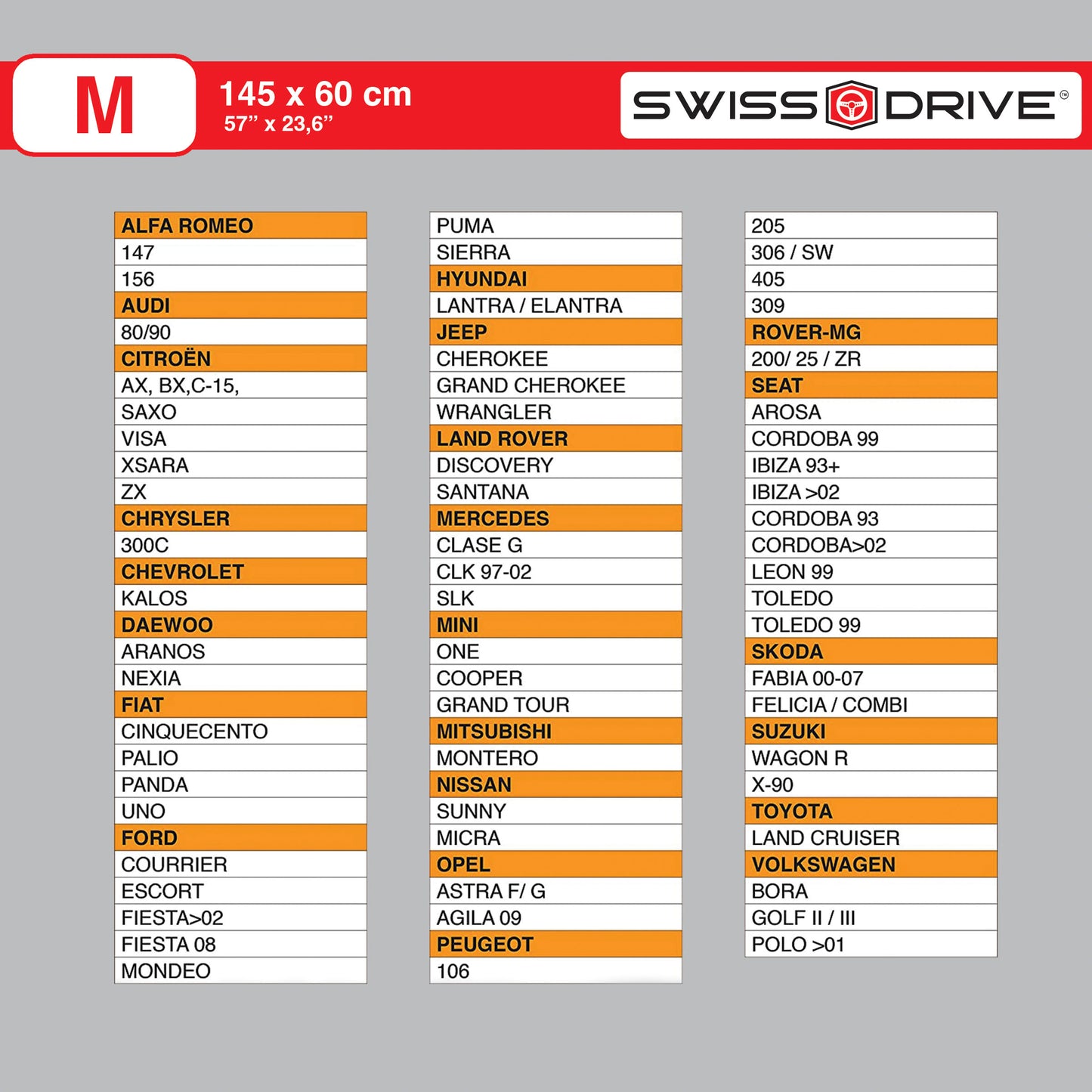 Parasol Dianteiro em Aluminio " M "