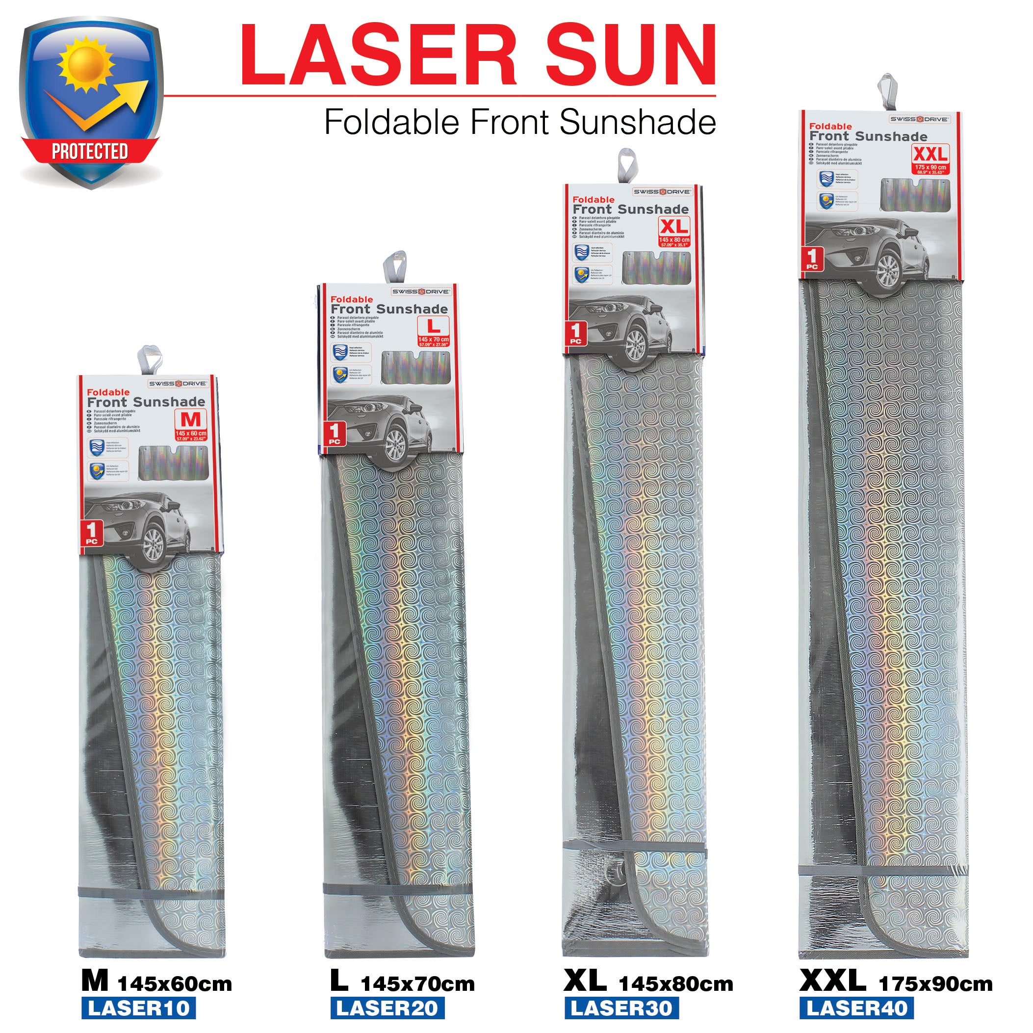 Parasol Dianteiro em Aluminio " M "