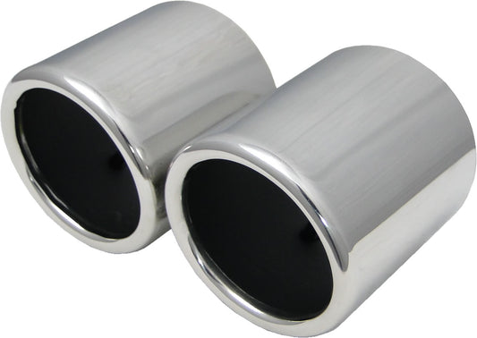 Ponteira de Escape Auto Especifica VAG TDI Dupla Inox (d.73.5/ 76/ 100/ 158 mm)