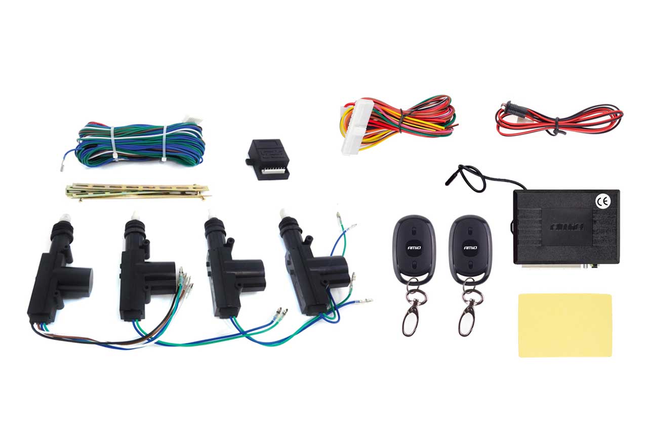 Fecho Central Automóvel  AMIO 4 PORTAS com 2 Comandos