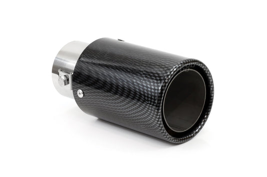 Ponteira de Escape Auto AMIO Redonda em Carbono