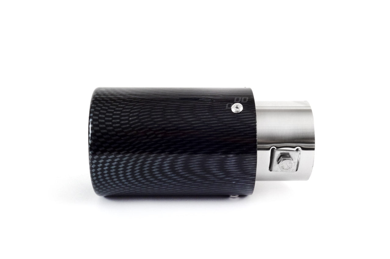 Ponteira de Escape Auto AMIO Redonda em Carbono