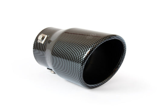 Ponteira de Escape Auto AMIO Oval em Carbono