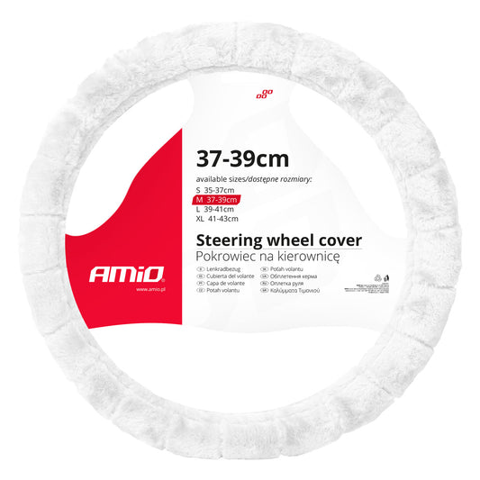 Capa de Volante AMIO  Branca Tamanho M 37-39 cm