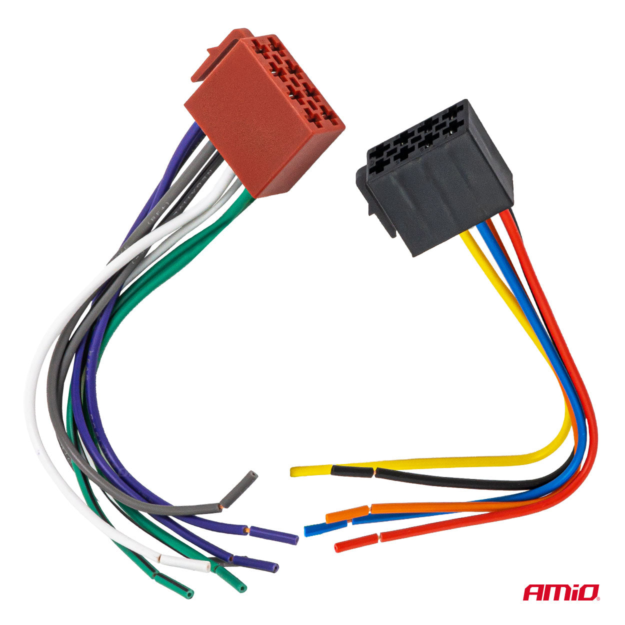 Cabos de Auto Rádio AMIO FICHA FEMEA ( ISO + AV ) CCA 5A 12V