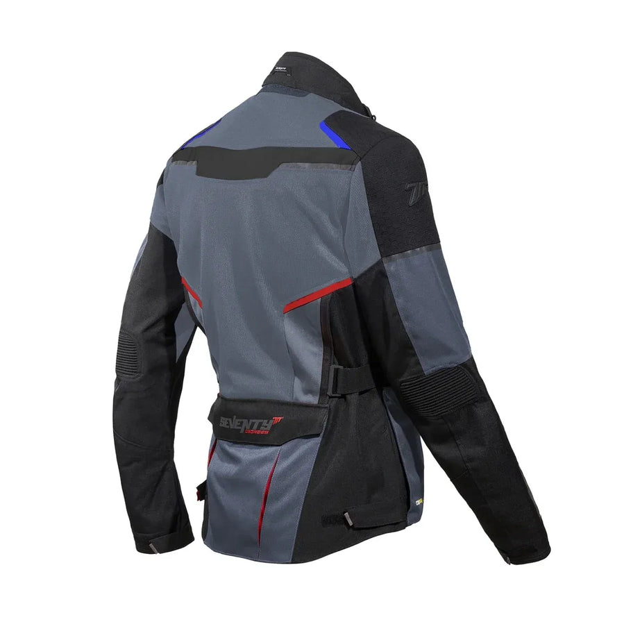 Jaqueta Masculina Seventy SD-JT70 Atacama Cinza-Vermelho-Azul