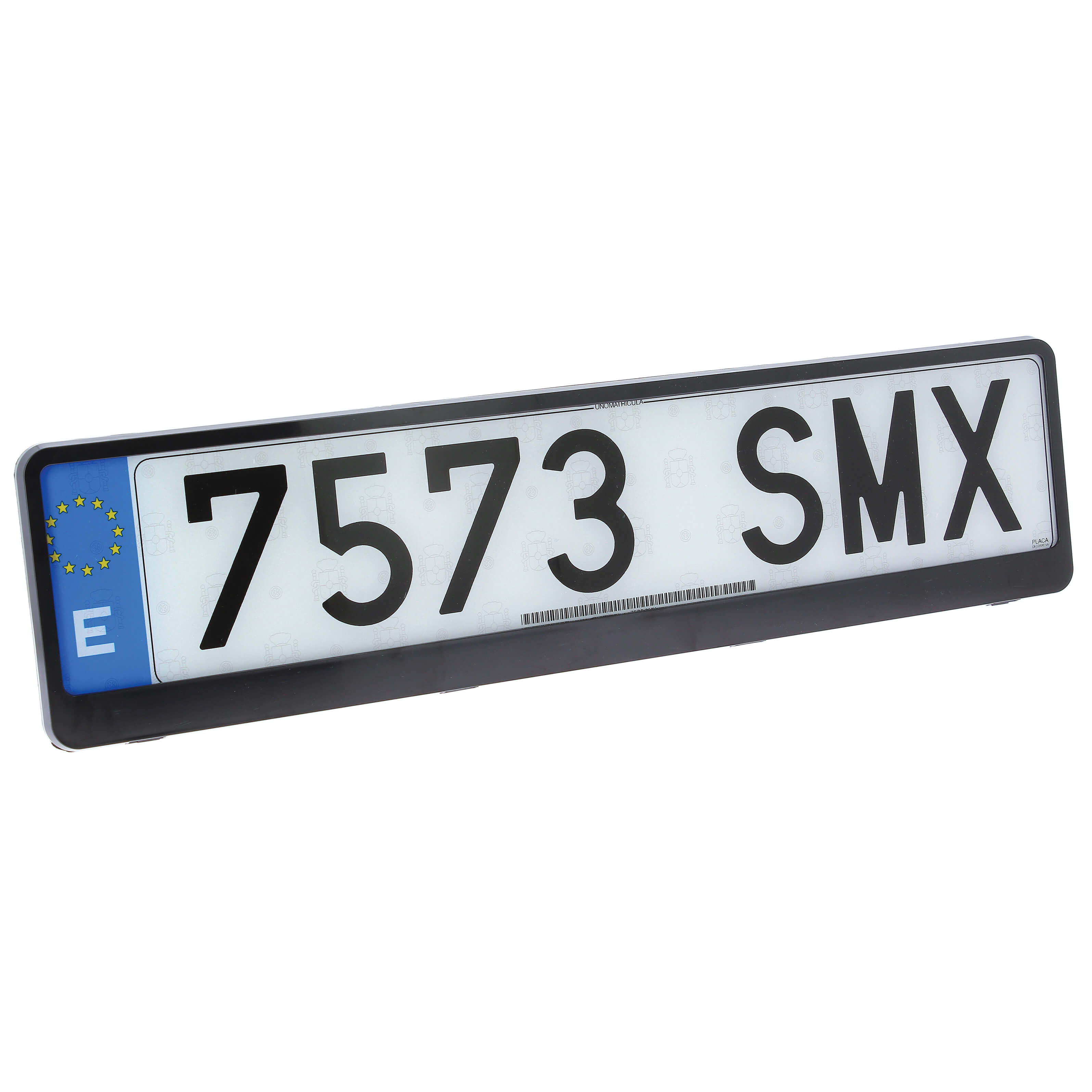 Suporte de Matricula "EUROCLIP" ABS PRETO