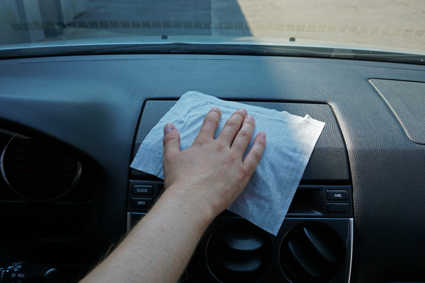 Toalhitas para Limpeza Tablier MATE MOJE AUTO Fragrância Limão 24 Unidades