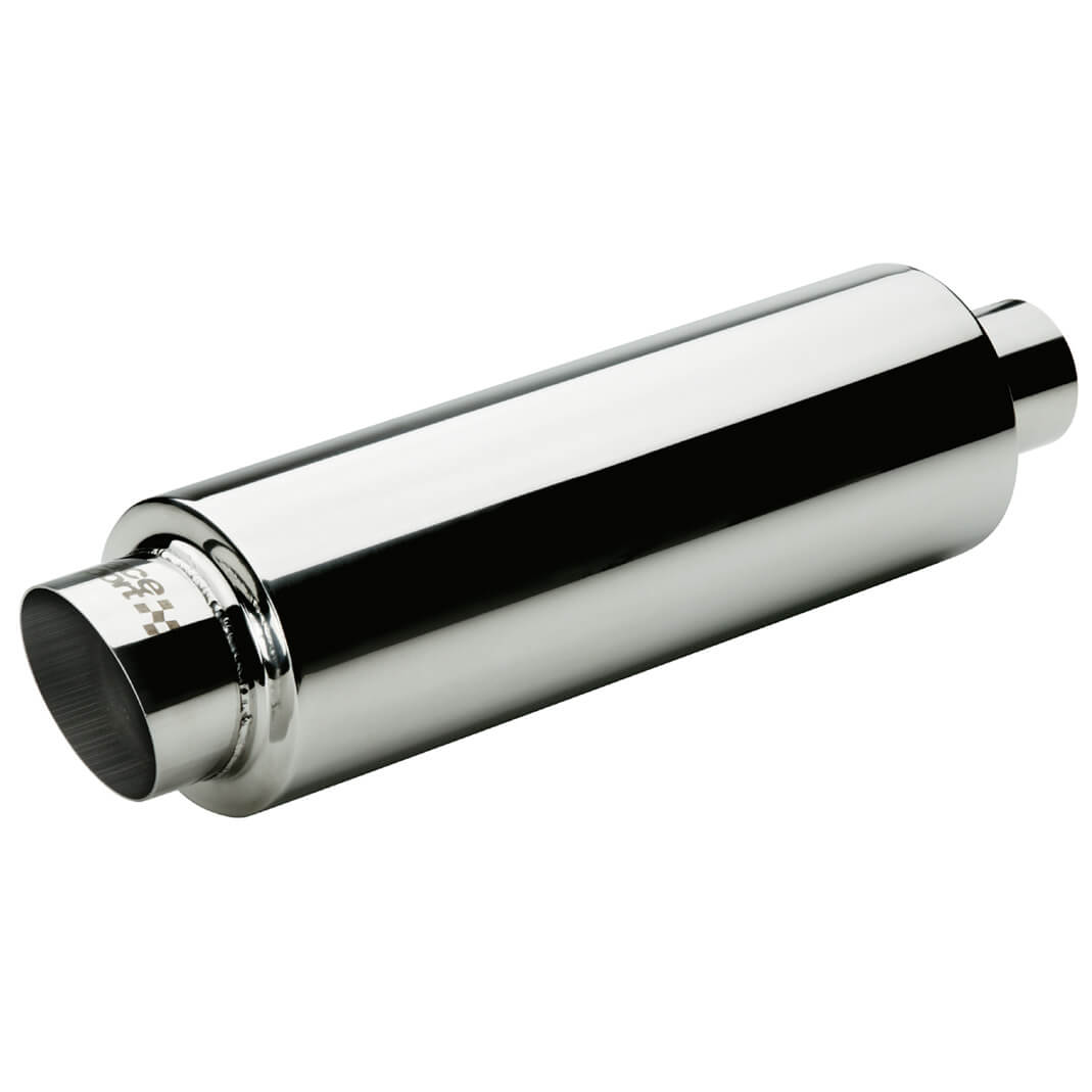 Panela de Escape Universal Auto RACE SPORT UNV. 600 x 48mm 100% Inox C/ Silenciador