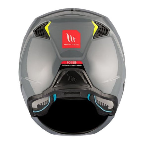 Casco Jet MT Helmets Street fighter SV Solid A22 Gris Brillo