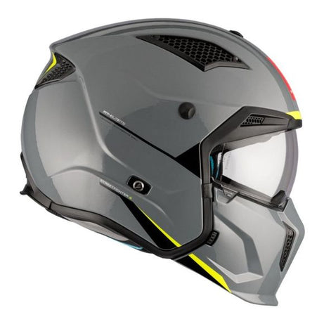 Casco Jet MT Helmets Street fighter SV Solid A22 Gris Brillo