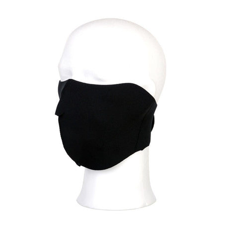 Máscara Facial de Motociclista meia face Preta