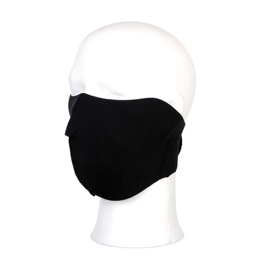 Máscara Facial de Motociclista meia face Preta