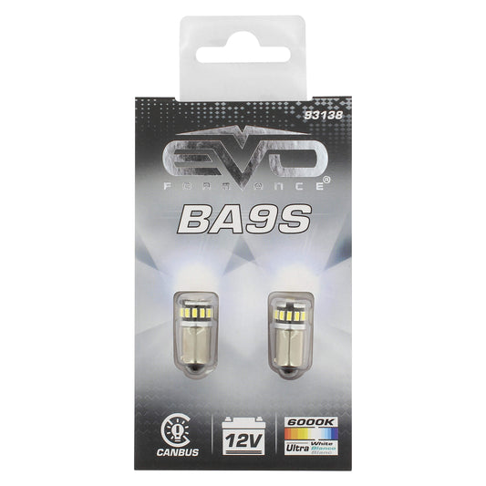 Lâmpada CANBUS LEDS BA9S  5 Leds  12V 2.5W Branca 2PCS