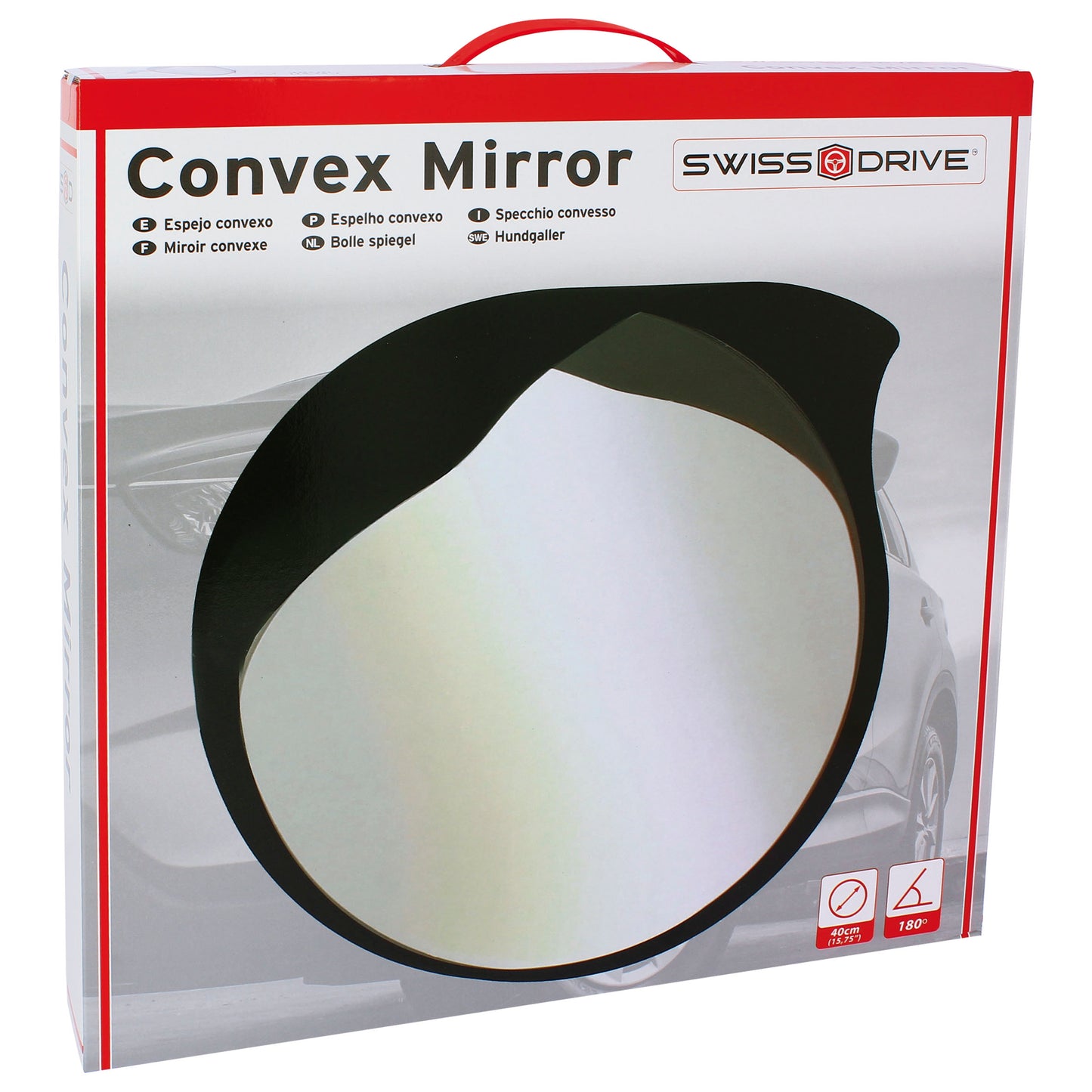Espelho Sinalizador de Transito Convexo 40cm SWISS DRIVE