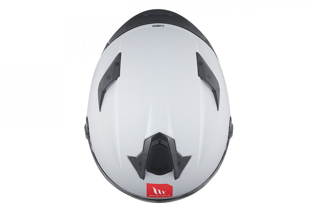 MT Helmets Capacete Integral Targo S Solid A12 Cinza Brilhante