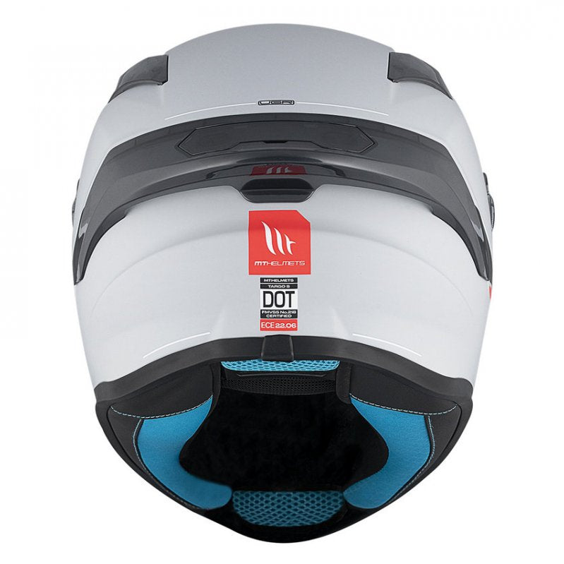 MT Helmets Capacete Integral Targo S Solid A12 Cinza Brilhante