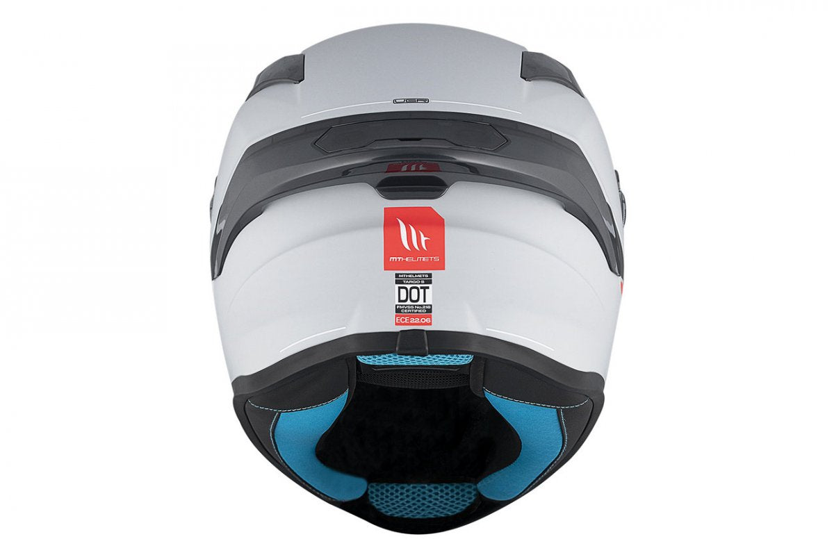 MT Helmets Capacete Integral Targo S Solid A12 Cinza Brilhante