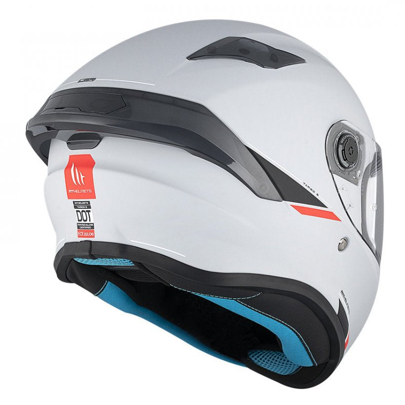 MT Helmets Capacete Integral Targo S Solid A12 Cinza Brilhante