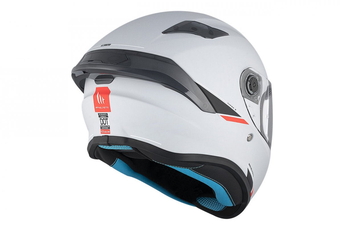 MT Helmets Capacete Integral Targo S Solid A12 Cinza Brilhante
