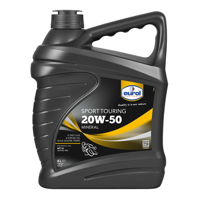 Eurol, óleo de motor mineral 20W50 SG JASO-MA, 4L