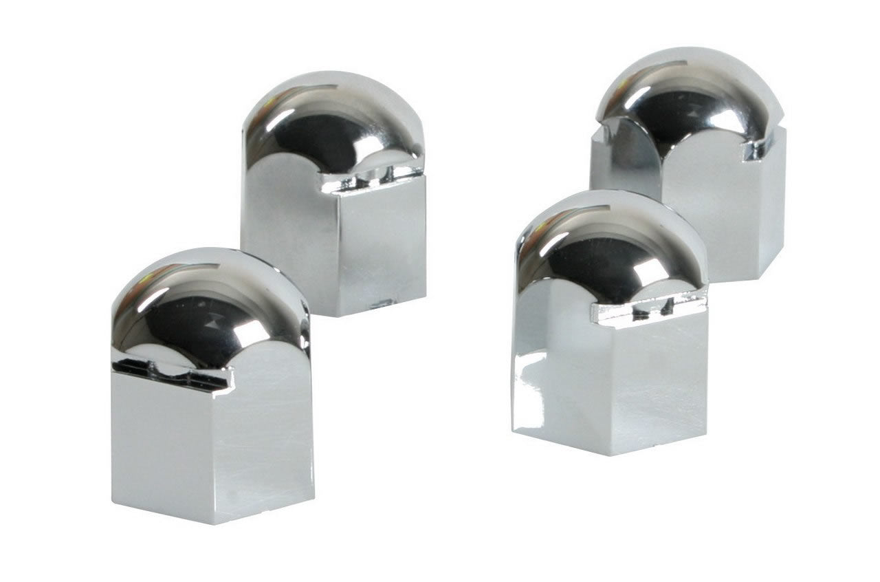Cobre Pernos Rodas Automóvel LAMPA de 19 mm Cromados