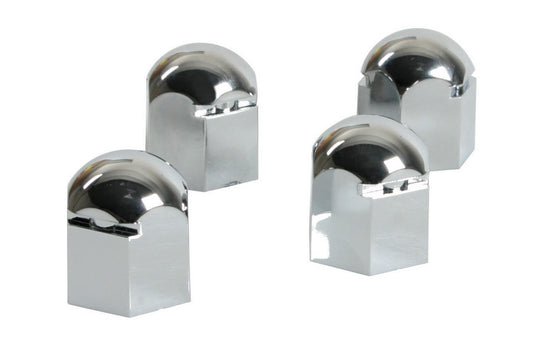 Cobre Pernos Rodas Automóvel LAMPA de 19 mm Cromados