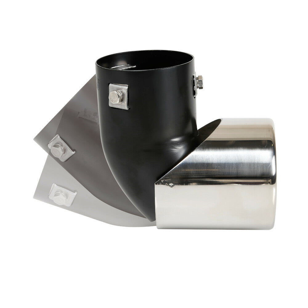 Ponteira de Escape Universal Auto LAMPA em Aço Inox Comado Ø 50-63 mm