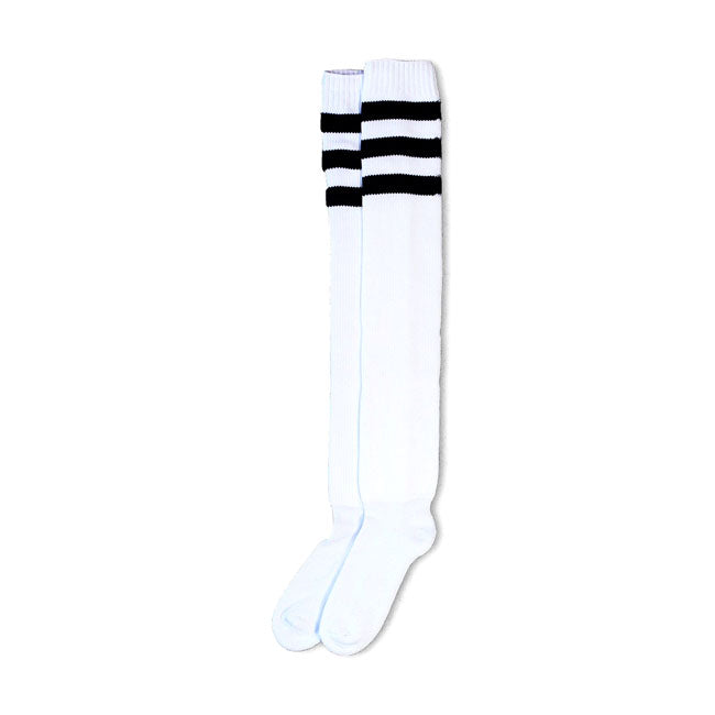 American Socks Ultra high Old School triplo listrado preto