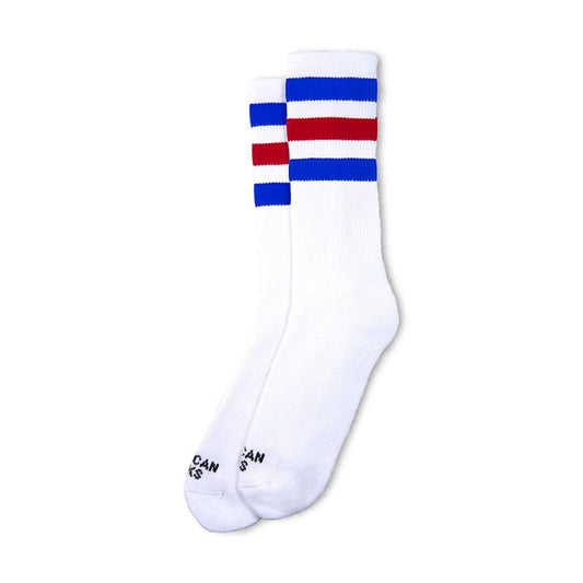 American Socks Mid high American Pride II azul/vermelho/azul stri