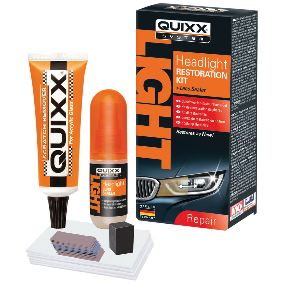 Kit Reparador de Faróis QUIXX SYSTEM