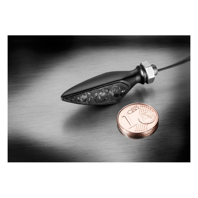 Pisca Moto Led 1 UND Kellermann, Rhombus S Sinalizador escuro. FL/RR